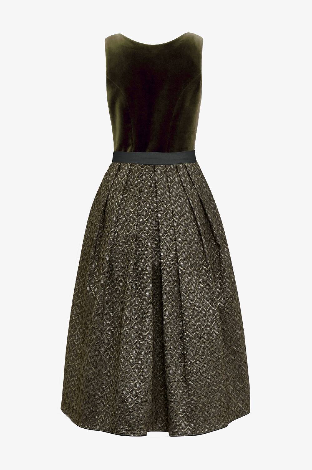 Kinga Mathe Dirndl Enola in Olive Sonderangebot der Fabrik