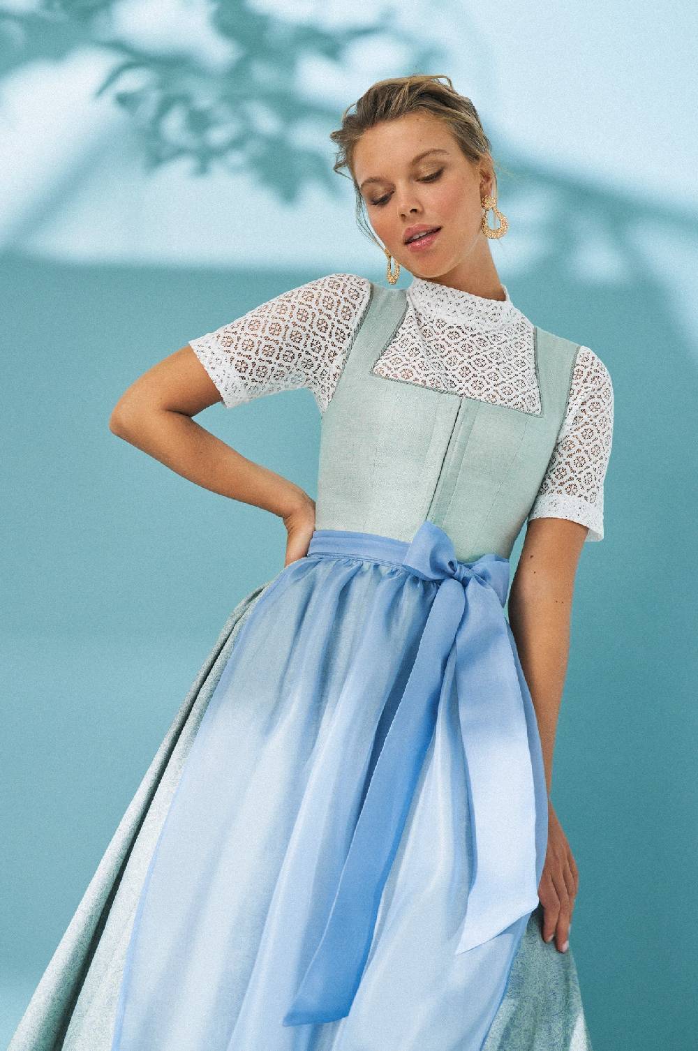 Kinga Mathe Dirndl Alcamo in Salbei Speichern exportieren