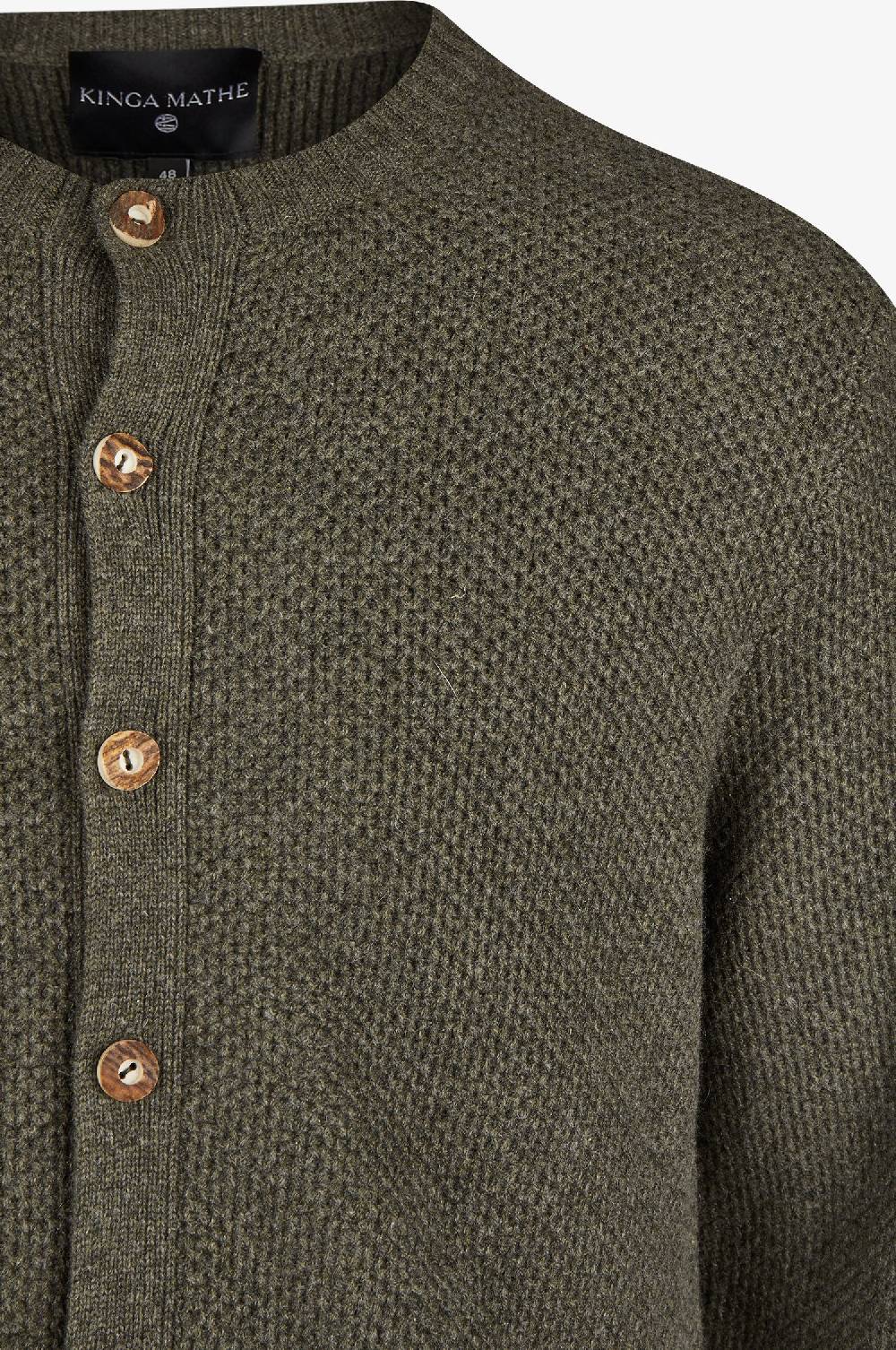 Kinga Mathe Cashmere Strickjacke Elias in Olive Großer Ausverkauf