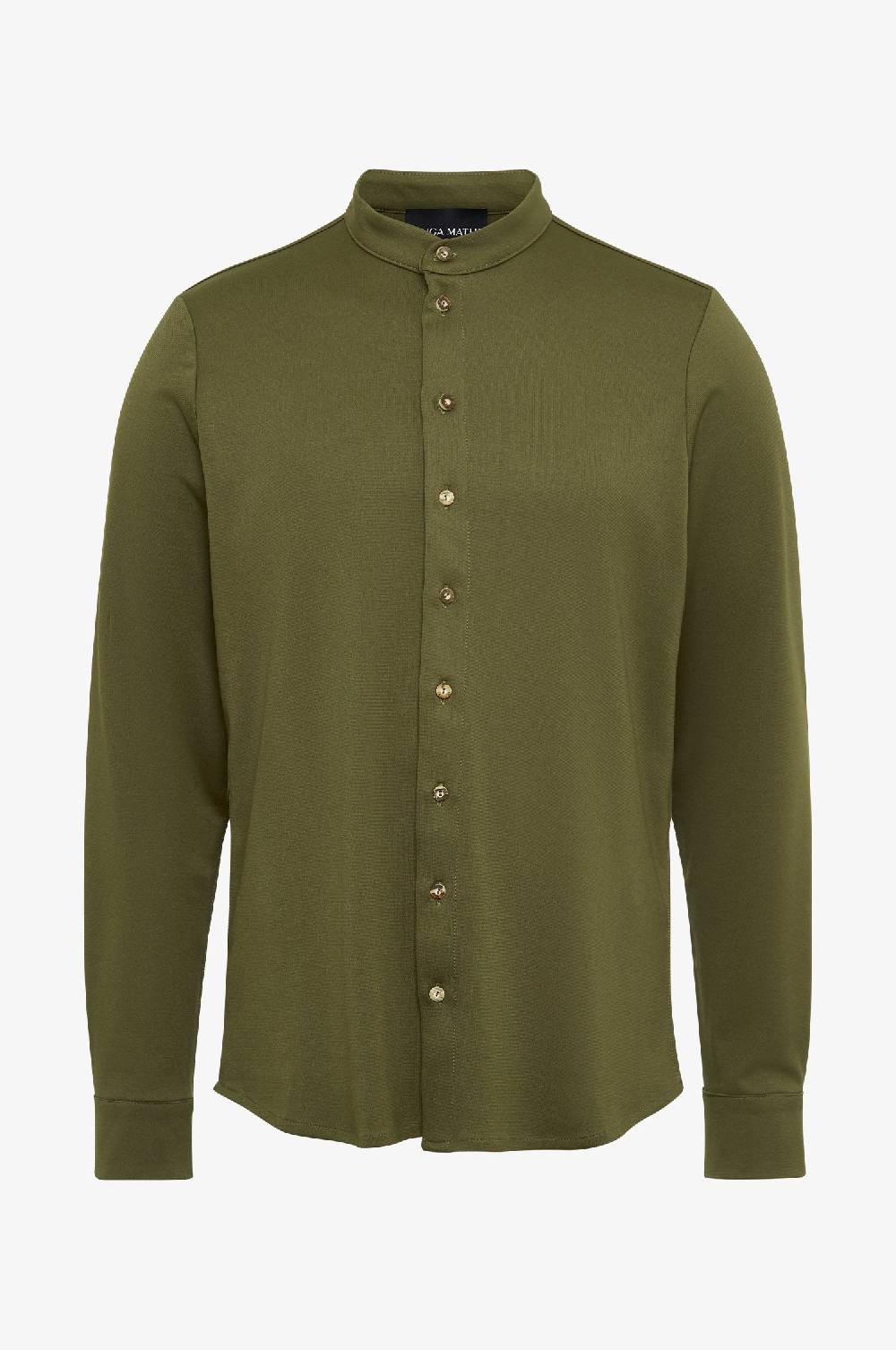 Kinga Mathe Jersey Hemd Leo in Olive Top Angebot