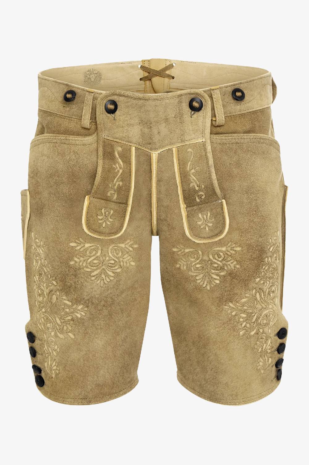 Kinga Mathe Hirsch Lederhose Leopold in Granit Super Sparpreis
