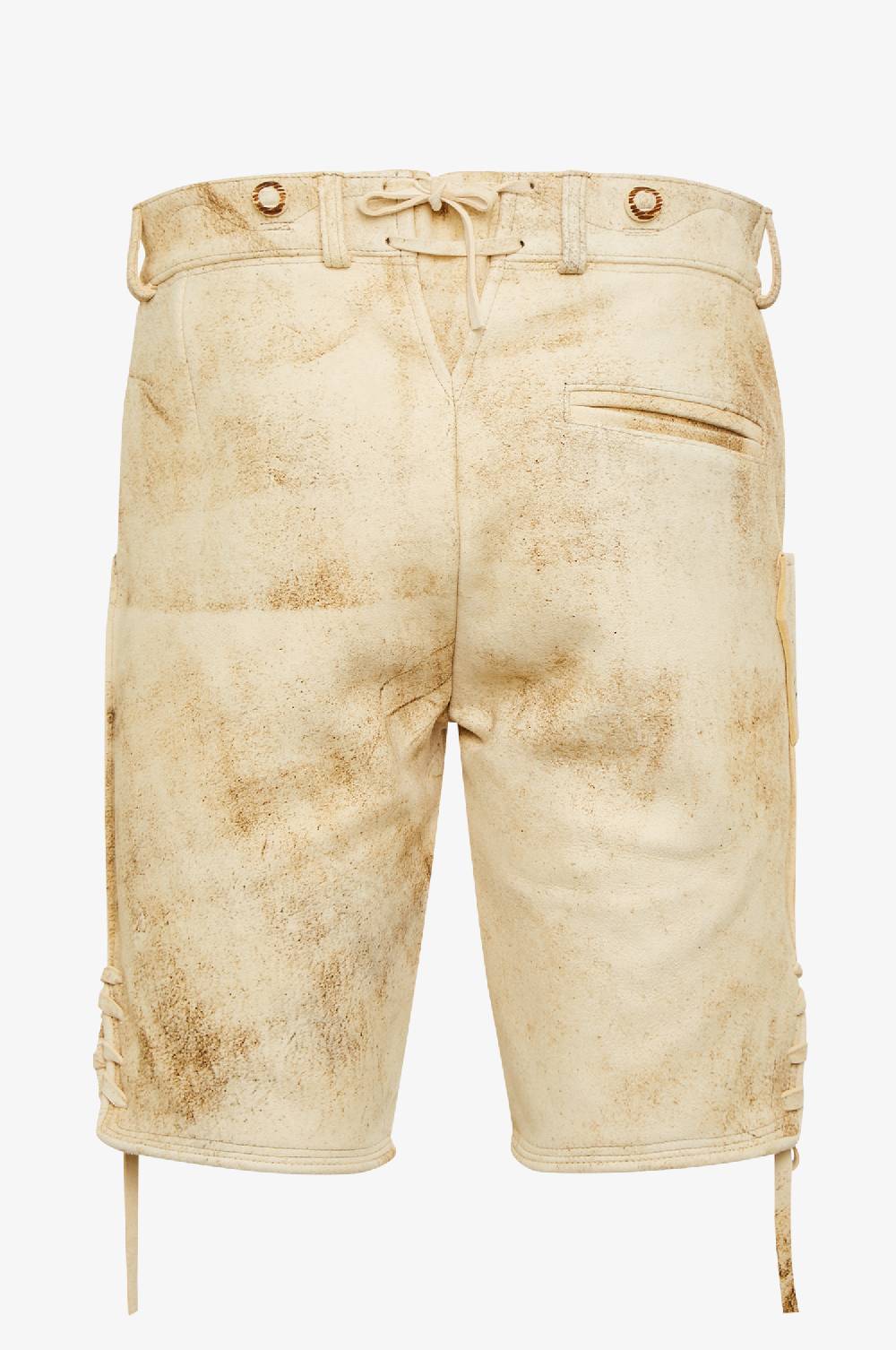 Kinga Mathe Ziegen Lederhose Ludwig in Champagner Neueste Stile