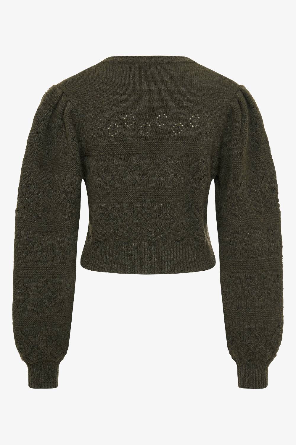 Kinga Mathe Cashmere Strickjacke Dakota in Olive Blitzverkäufe