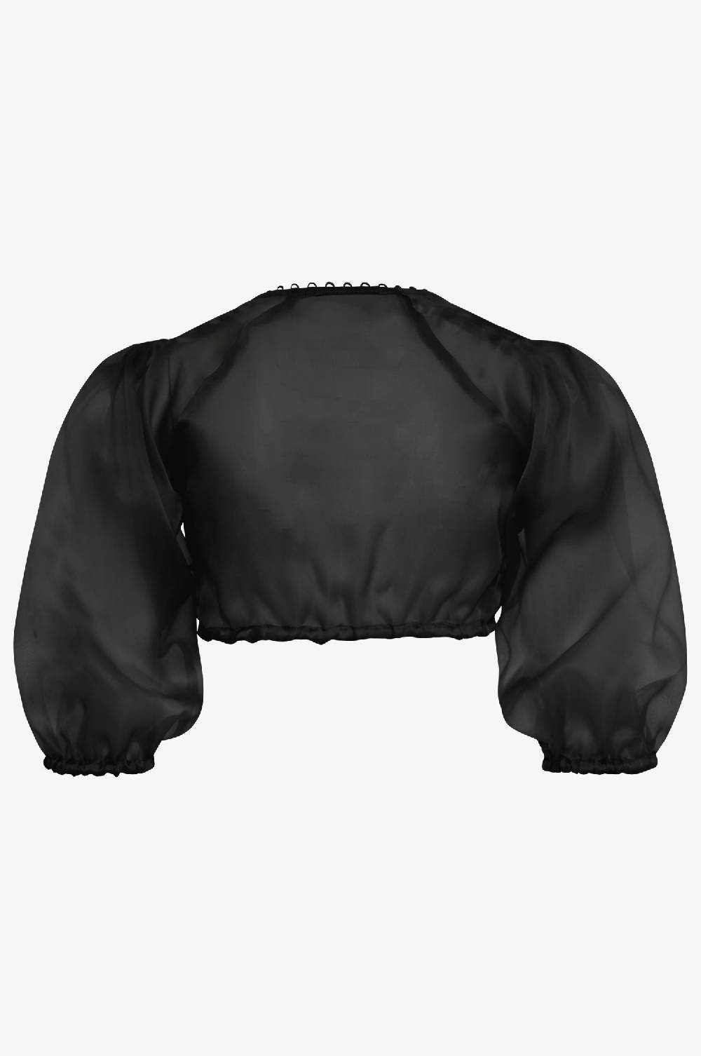 Kinga Mathe Organzabluse Kaira in Schwarz Günstig kaufen