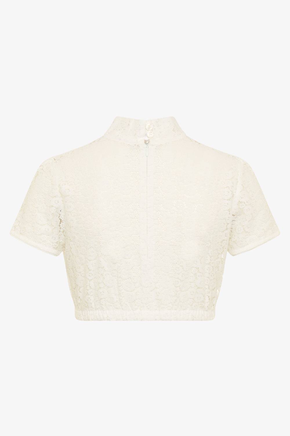 Kinga Mathe Dirndlbluse Inga mit kurzarm in weiß Online Shopping