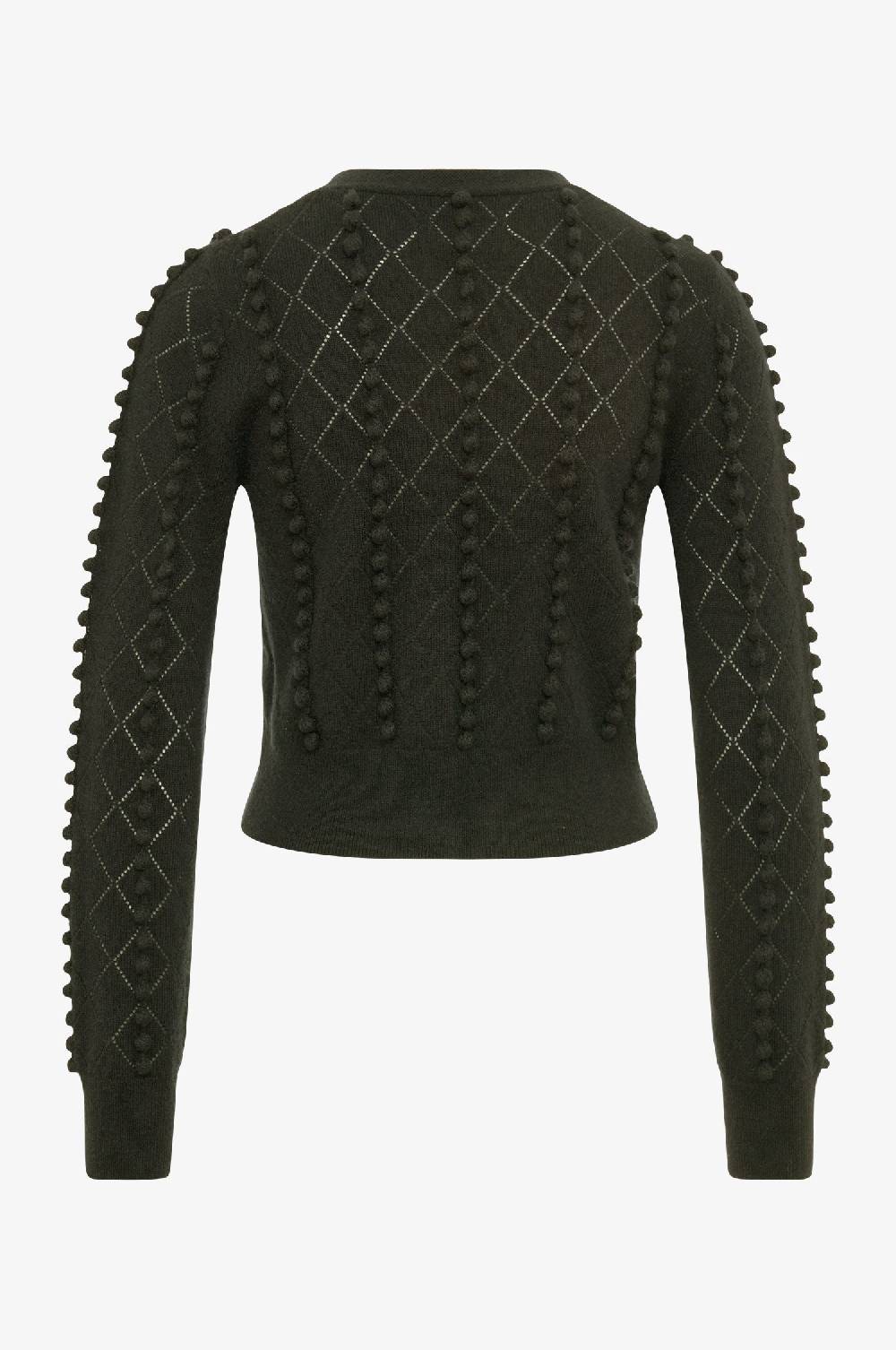 Kinga Mathe Cashmere Strickjacke Amalia in Olive Fabrikverkauf