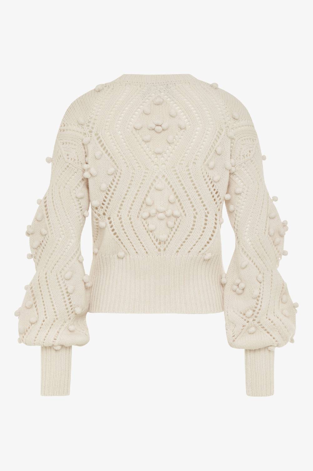 Kinga Mathe Cashmere Pullover Thea in Ivory Letzte 2 Tage