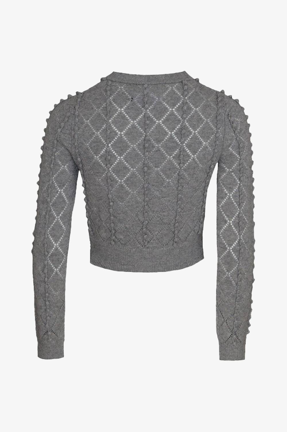Kinga Mathe Cashmere Strickjacke Amalia in Grau Zeitbegrenzte Promotion