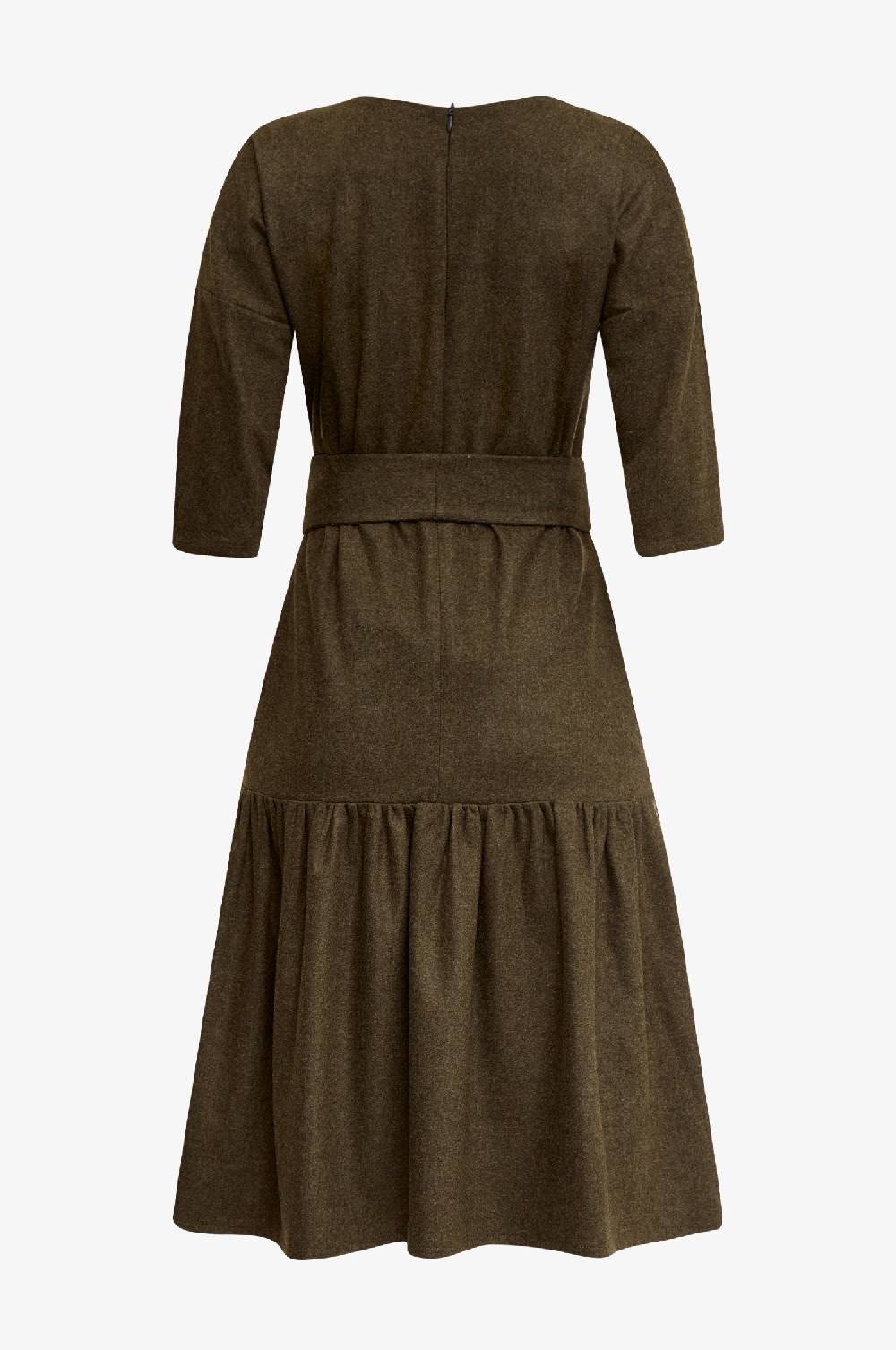 Kinga Mathe Kleid Isabella in Loden 50% Rabatt mit kostenlosem Versand
