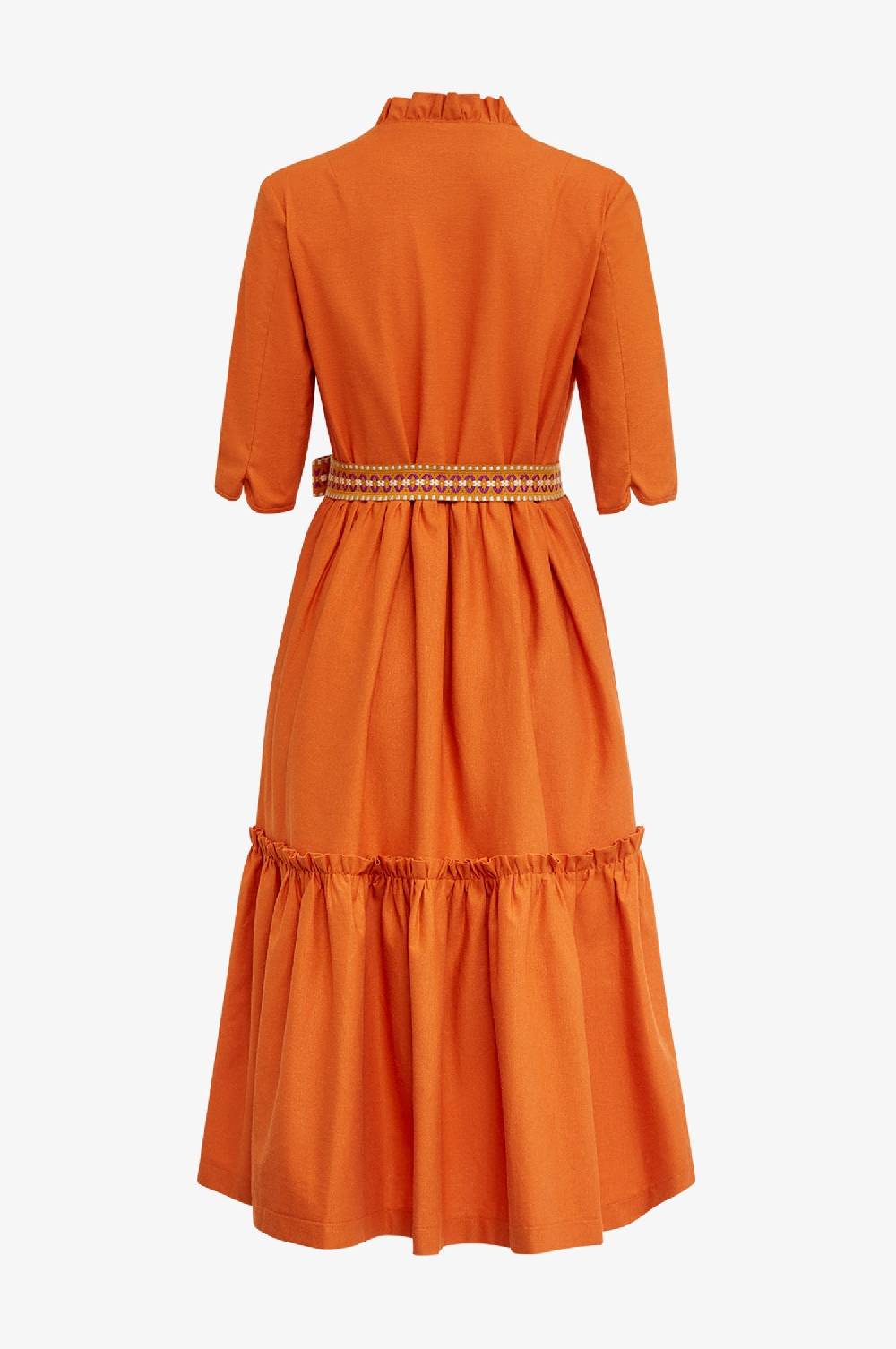 Kinga Mathe Kleid Sue in Orange Black Friday Preise
