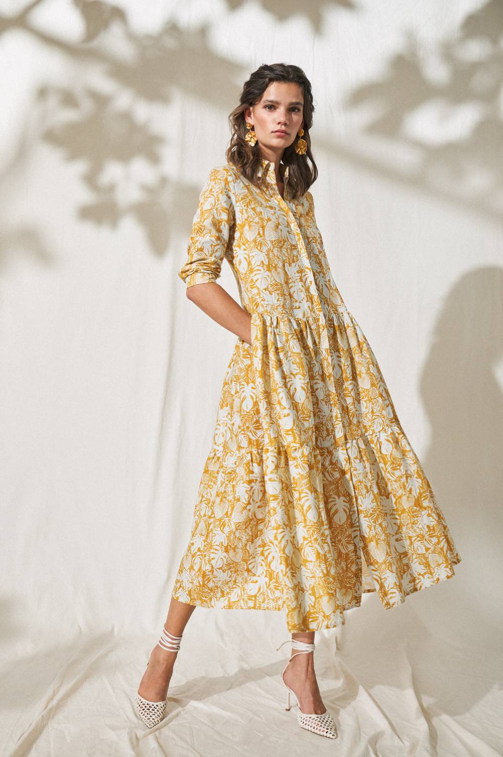 Kinga Mathe Kleid Kimi in Senf zollfrei