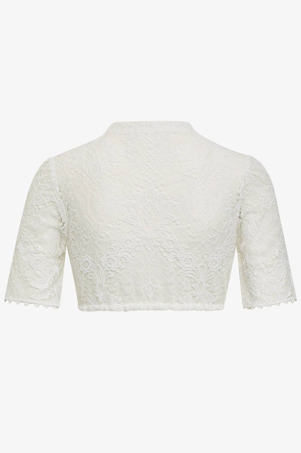 Kinga Mathe Dirndlbluse Suri mit Halbarm in Weiß Begrenztes Angebot