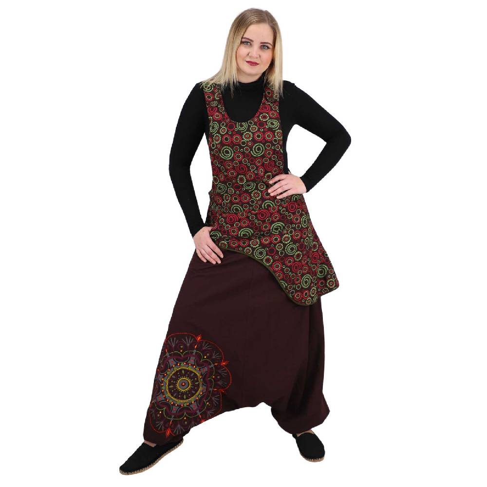 Kunst Und Magie Latzhose Haremshose Jumpsuit Hose Psy Goa 70er Overall Hippie Boho Ibiza Style Letzter Tag