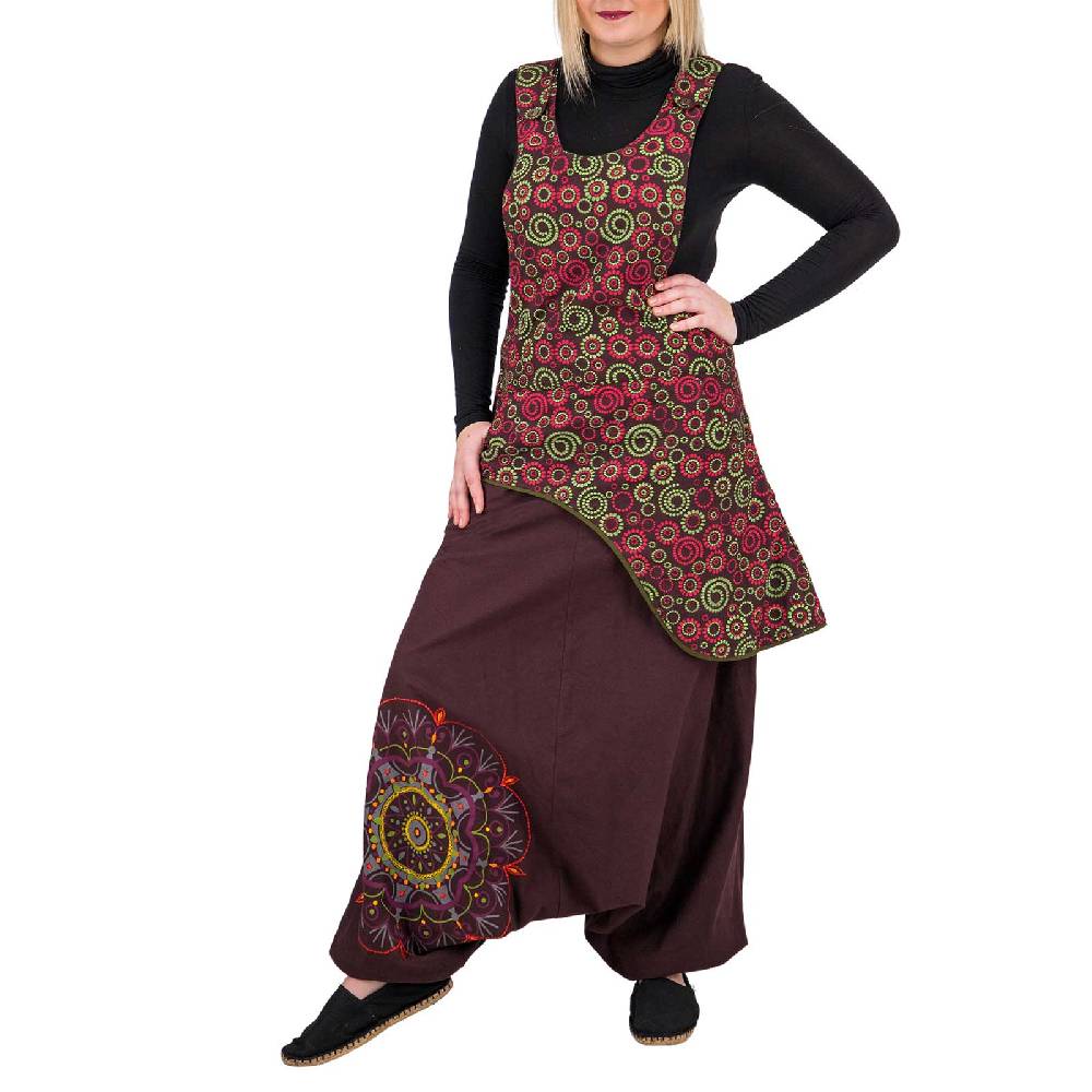 Kunst Und Magie Latzhose Haremshose Jumpsuit Hose Psy Goa 70er Overall Hippie Boho Ibiza Style Letzter Tag
