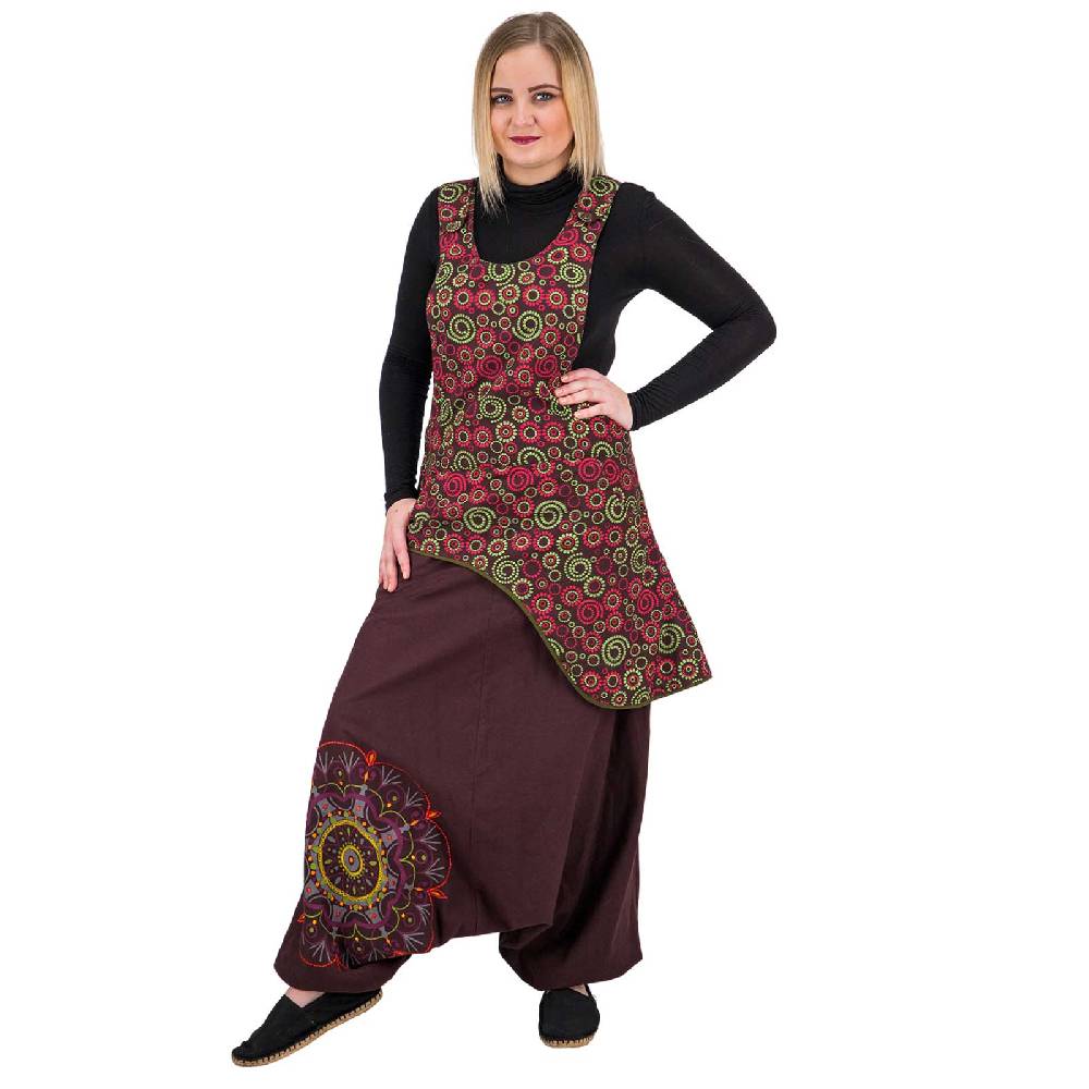 Kunst Und Magie Latzhose Haremshose Jumpsuit Hose Psy Goa 70er Overall Hippie Boho Ibiza Style Letzter Tag