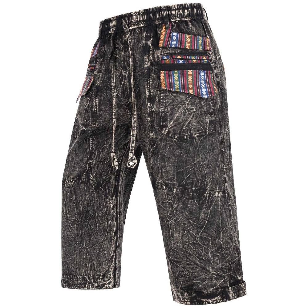 Kunst Und Magie Kurze Aladin Herren Hose 3/4 Baggy Cargo Yoga Pants Hippie Goa Baumwoll Shorts Bis zu 60% Rabatt