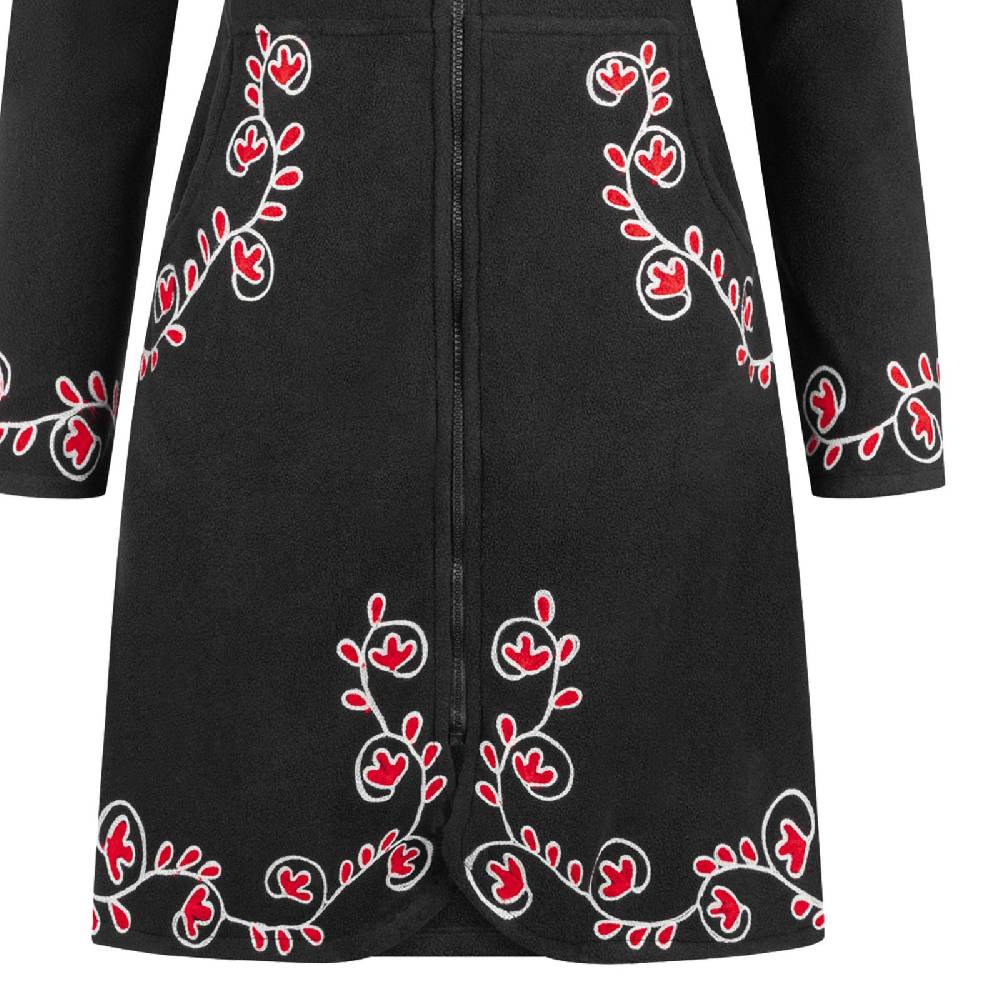 Kunst Und Magie Kunst und Magie Damenmantel aus Fleece Boho Fleece Jacke Sonderangebot der Fabrik