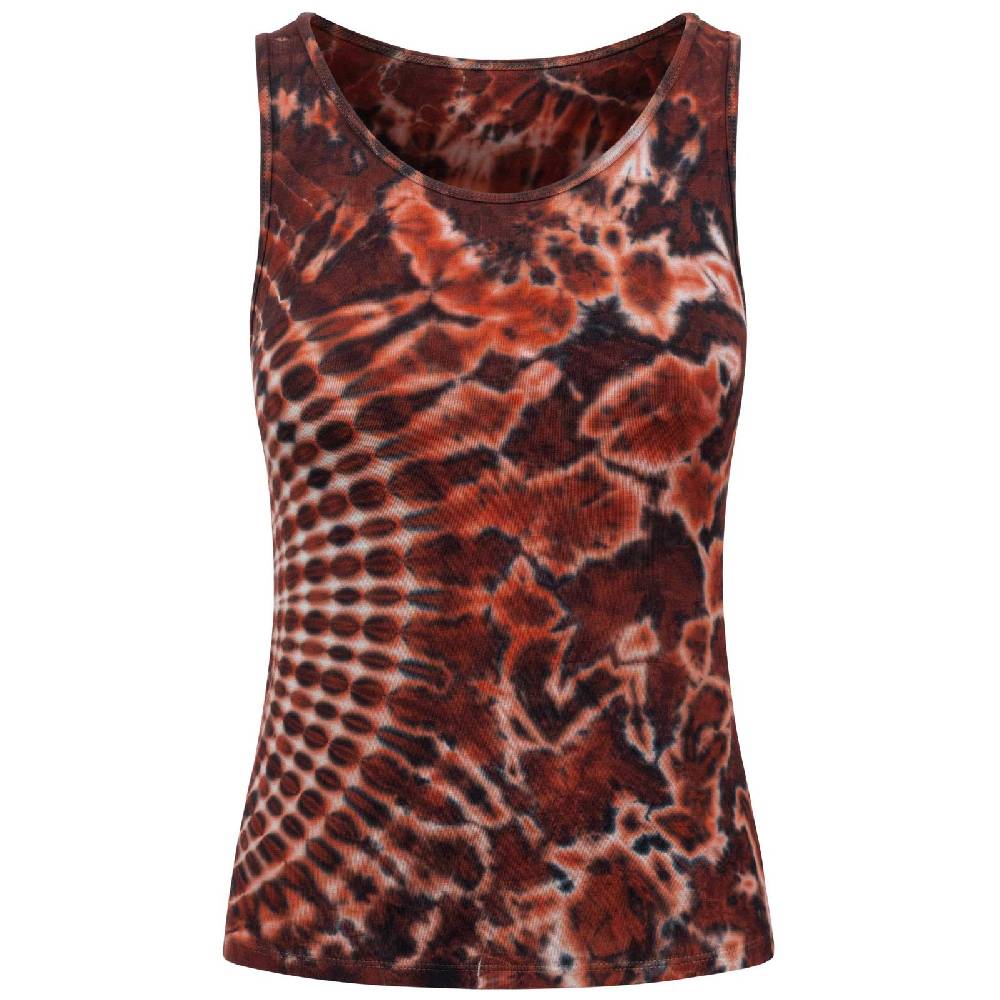 Kunst Und Magie Kunst und Magie Damen Top Atmungsaktive Tie Dye Batik Yoga Sport Top Rabatte dieses Monats