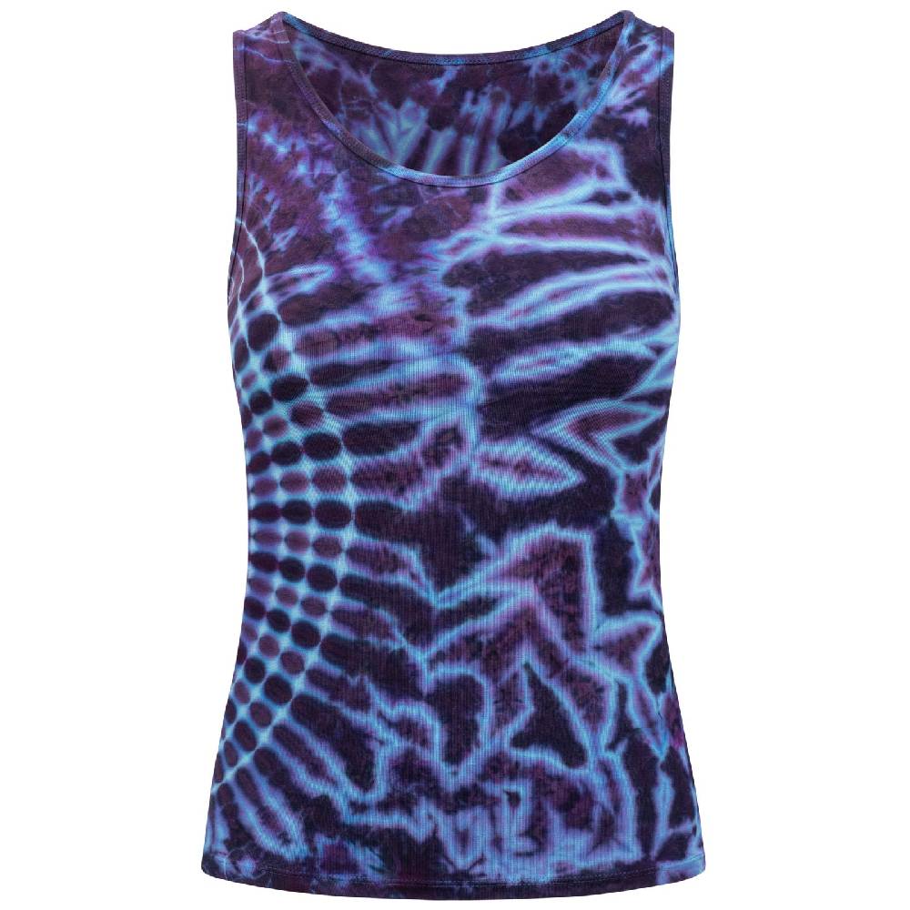 Kunst Und Magie Kunst und Magie Damen Top Atmungsaktive Tie Dye Batik Yoga Sport Top Rabatte dieses Monats