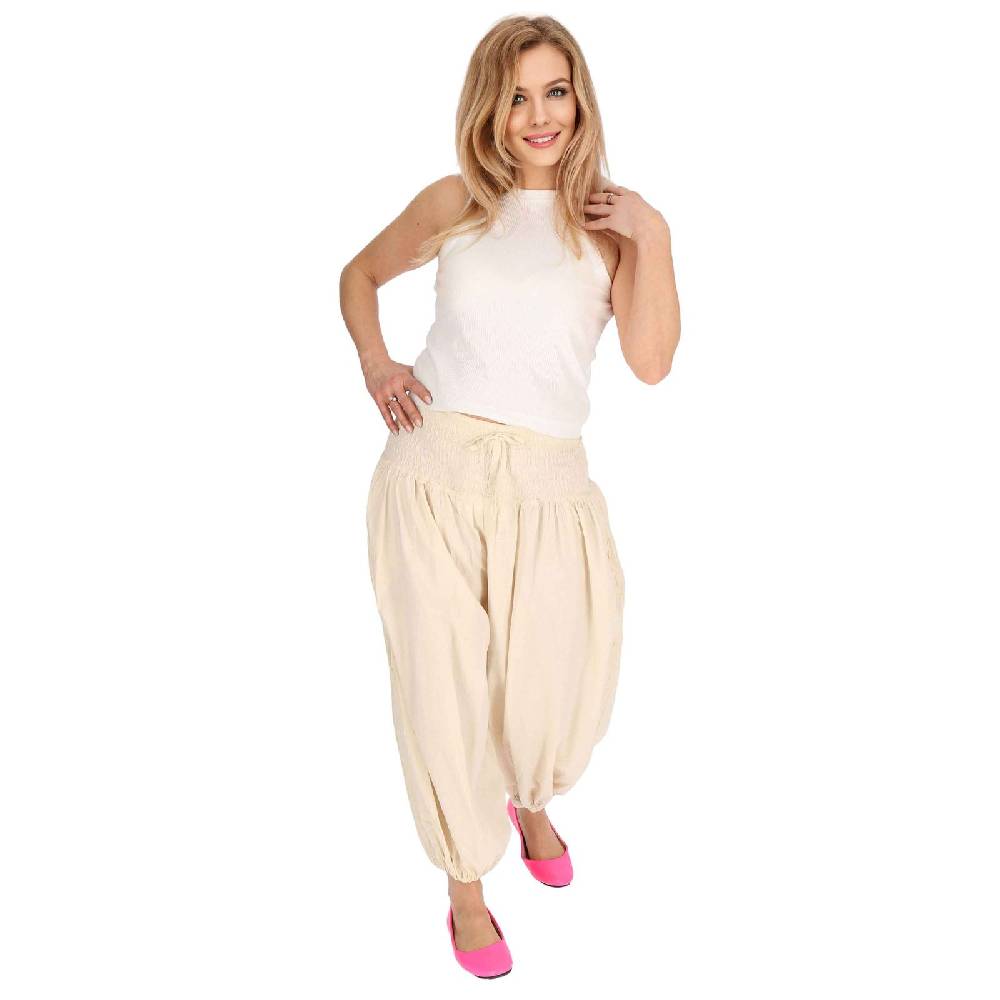 Kunst Und Magie Kunst und Magie Damen Hose Baumwoll Yoga Freizeit Haremshose Wellnesshose Pluderhose Ballonhose Angebote
