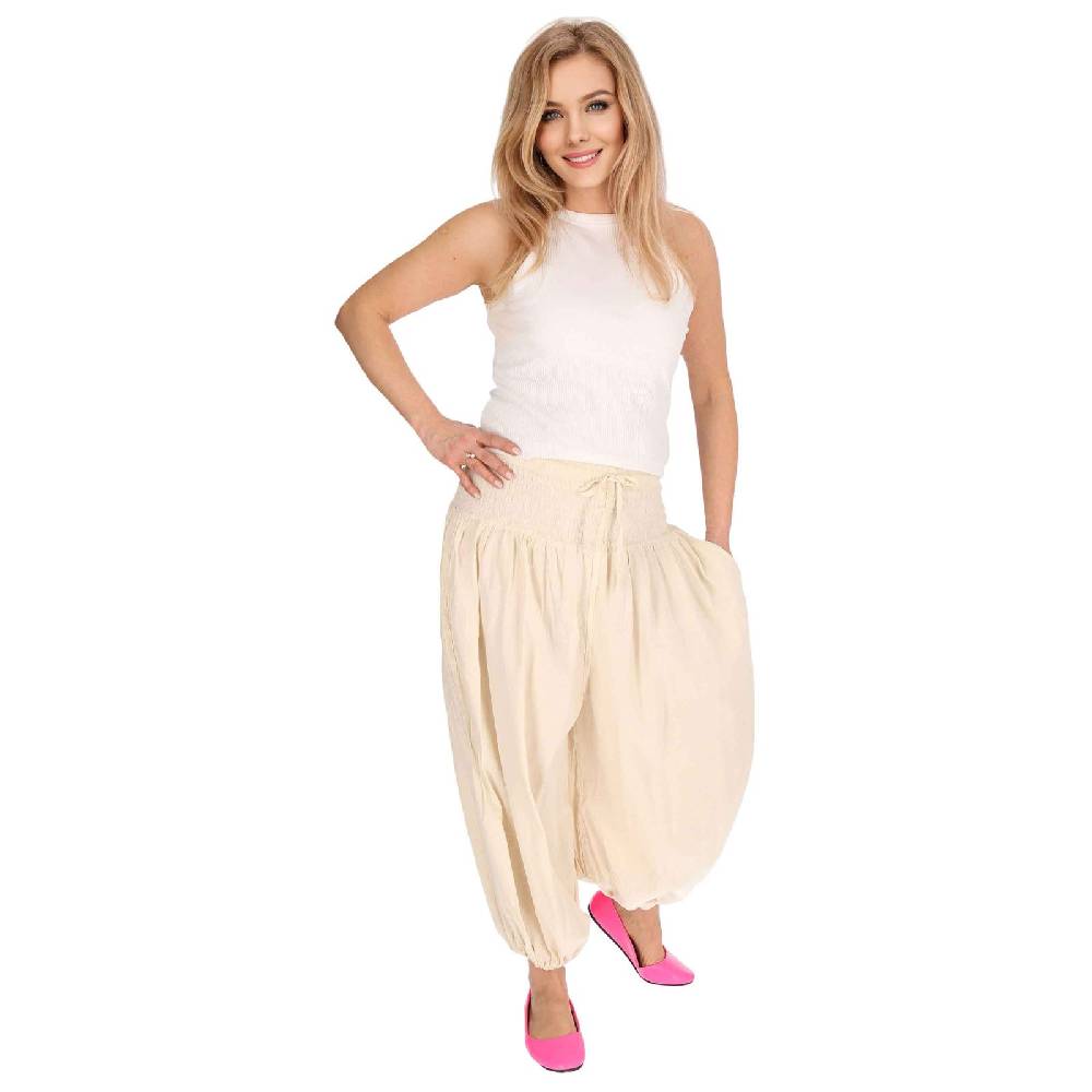 Kunst Und Magie Kunst und Magie Damen Hose Baumwoll Yoga Freizeit Haremshose Wellnesshose Pluderhose Ballonhose Angebote