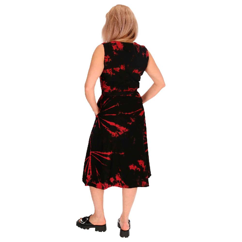 Kunst Und Magie Kleid Batik Sommerkleid Baumwoll Kleid Boho Ibiza Geköpft Hippie Tie Dye Günstiger Verkauf
