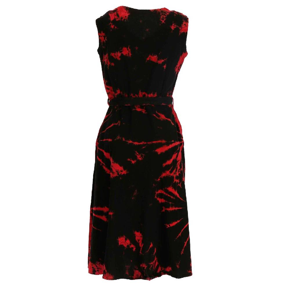 Kunst Und Magie Kleid Batik Sommerkleid Baumwoll Kleid Boho Ibiza Geköpft Hippie Tie Dye Günstiger Verkauf