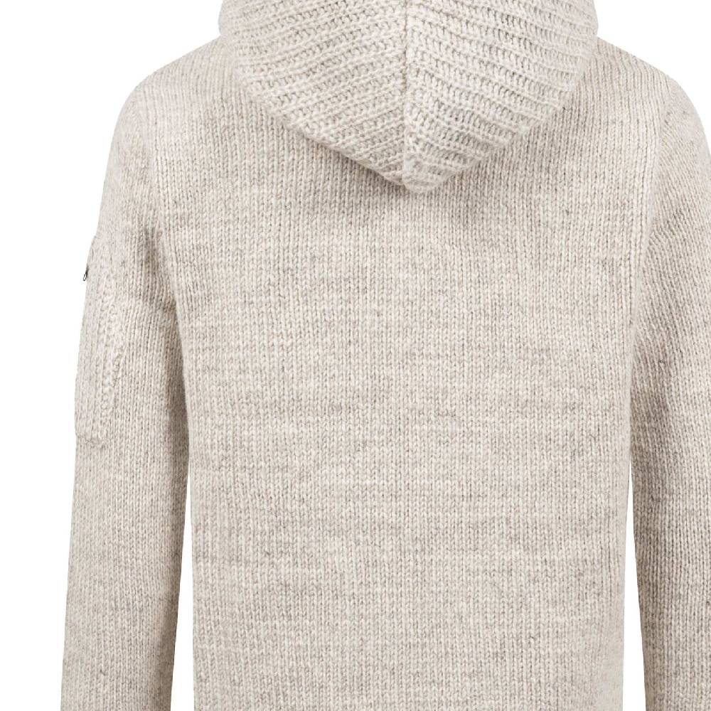 Kunst Und Magie Strickjacke Schurwolle Klassich Nordisch Wolle Jacke mit Kapuze Kragen Futter Unisex Rabatt