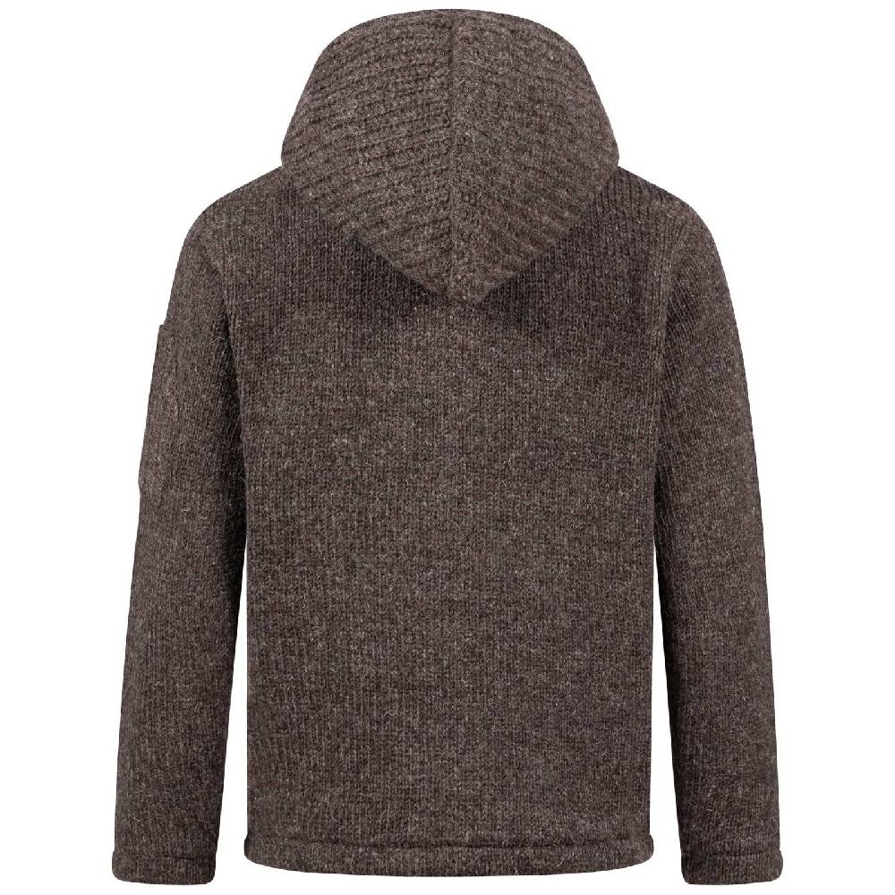 Kunst Und Magie Herren Strickjacke Schurwolle Klassich Nordisch Wolle Jacke mit Kapuze Schurwolle Versandkostenfrei