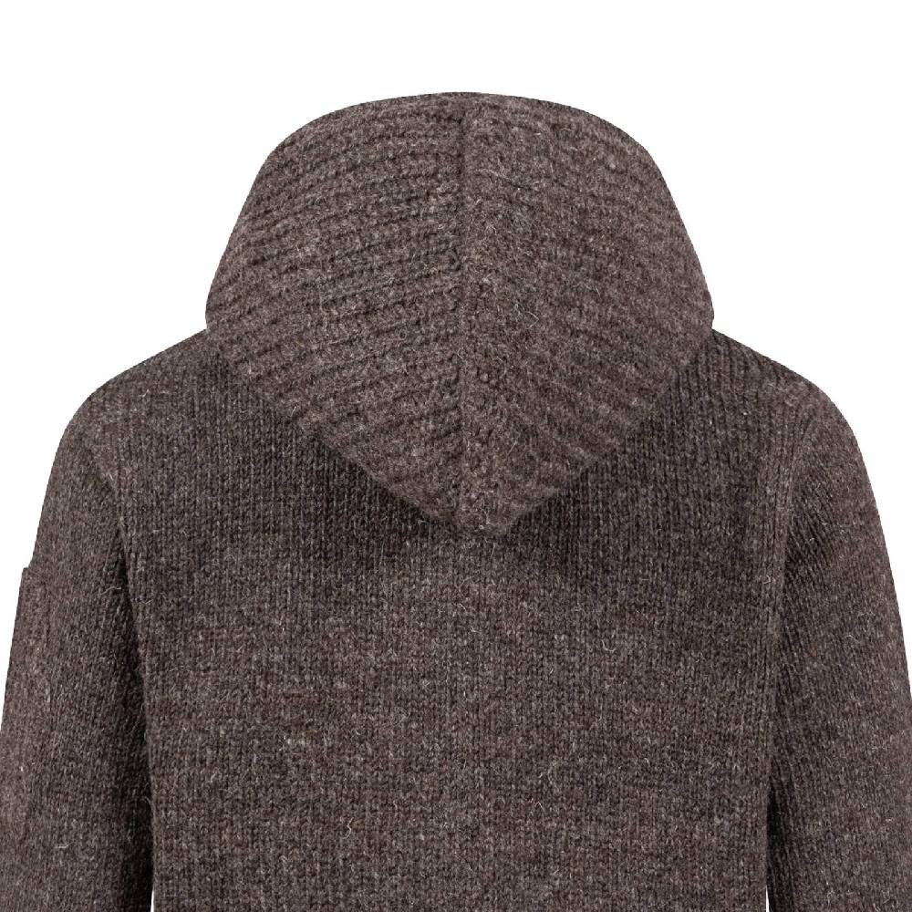 Kunst Und Magie Herren Strickjacke Schurwolle Klassich Nordisch Wolle Jacke mit Kapuze Schurwolle Versandkostenfrei