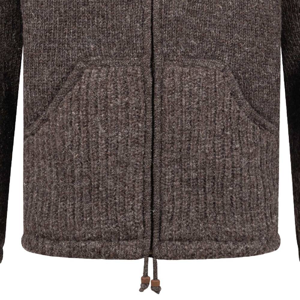 Kunst Und Magie Herren Strickjacke Schurwolle Klassich Nordisch Wolle Jacke mit Kapuze Schurwolle Versandkostenfrei