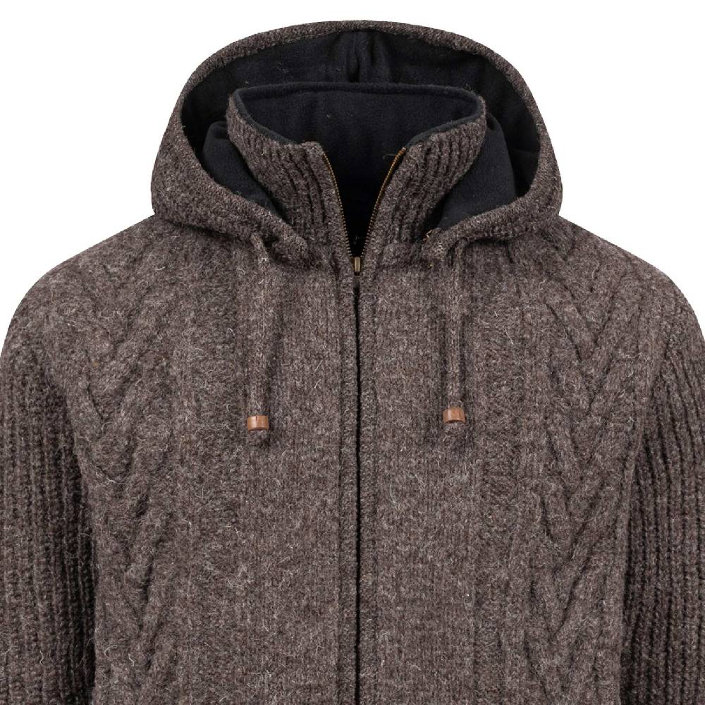 Kunst Und Magie Herren Strickjacke Goa Wolle Jacke Fleecefutter Hochkragen Winterjacke Kurzmantel Kapuze Online Shopping