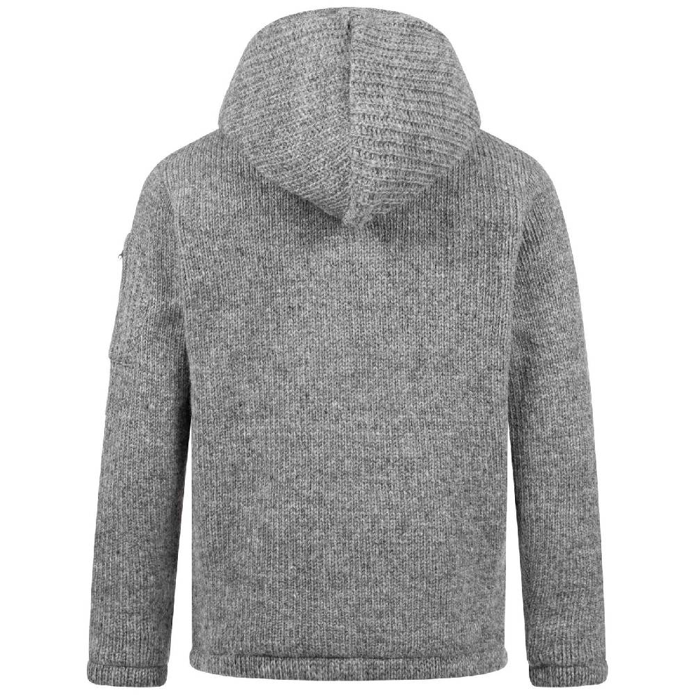 Kunst Und Magie Herren Strickjacke Schurwolle Klassich Nordisch Wolle Jacke mit Kapuze Schurwolle Exklusivangebot