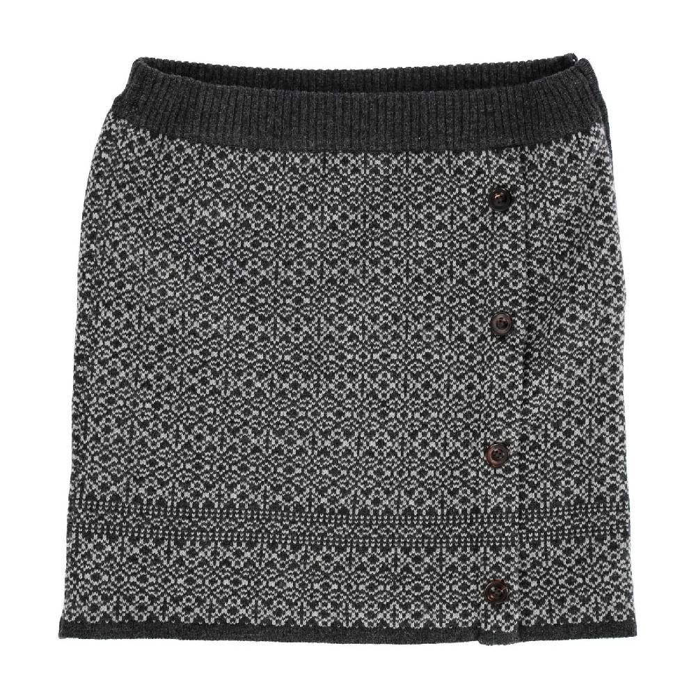 Kunst Und Magie Strickrock Knielanger Rock aus Schurwolle vom Lamm Lammwolle Wollrock Feinstrick Boho Saisonschlussverkauf