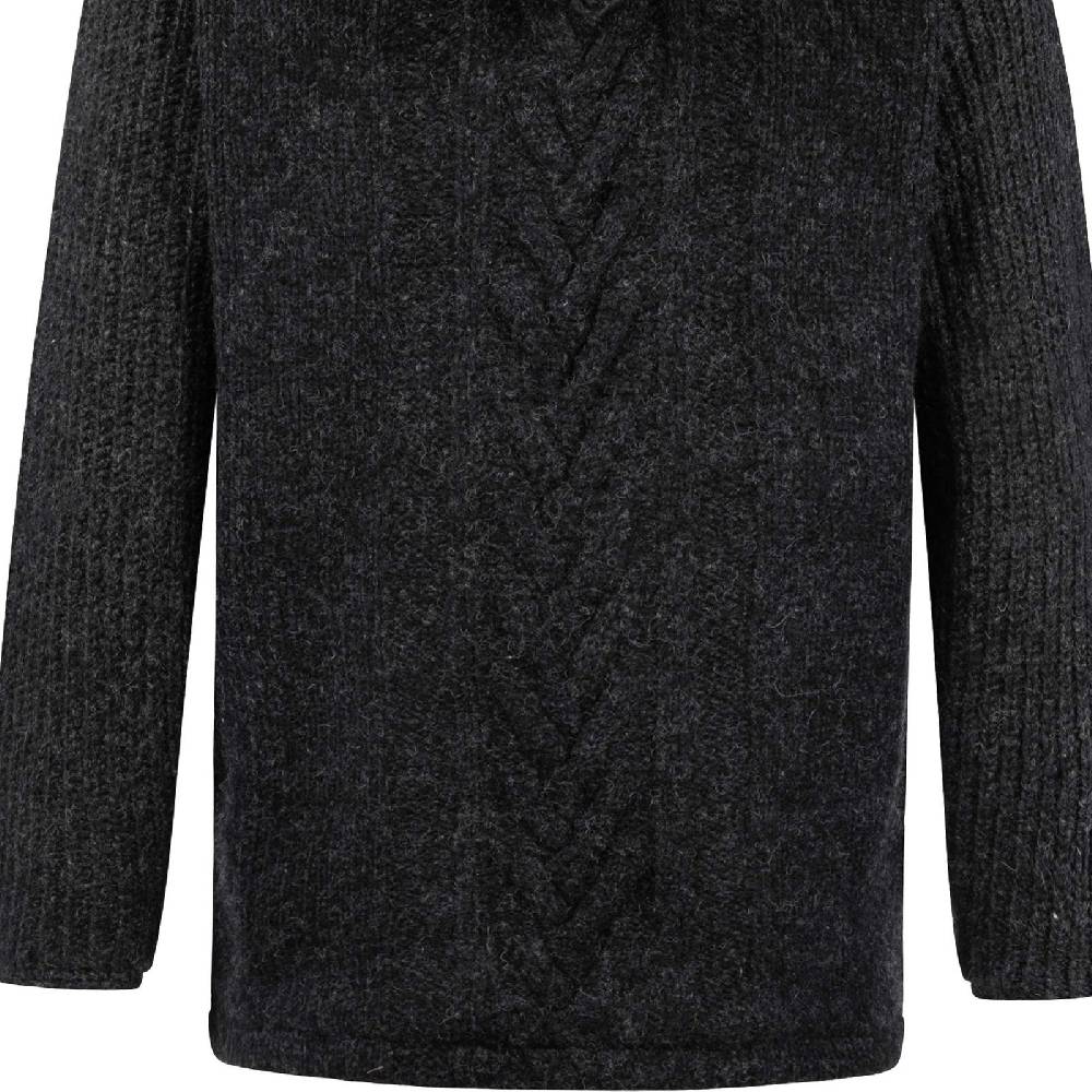 Kunst Und Magie Herren Strickjacke Goa Wolle Jacke Fleecefutter Hochkragen Winterjacke Kurzmantel Kapuze Weihnachtsangebot