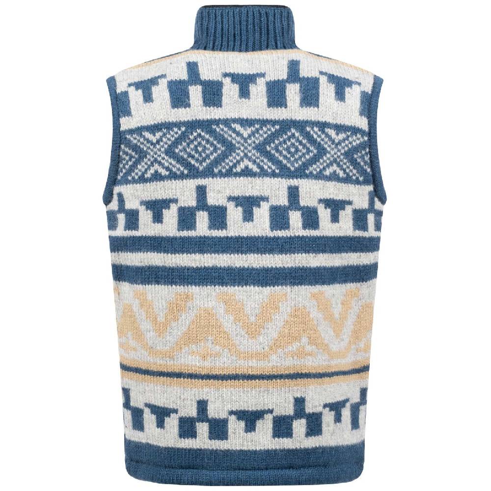 Kunst Und Magie Kunst und Magie Unisex Gilet Ärmellose Weste Strickweste aus Wolle Fleecefutter Winter Aztekenmuster Muttertagsangebot