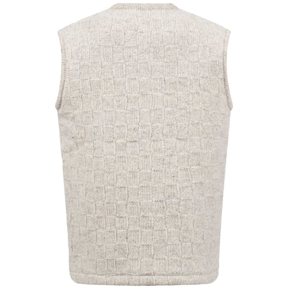 Kunst Und Magie Herren Strick Pullunder V-Neck aus Wolle mit warmen Fleecefutter Heißer Verkauf