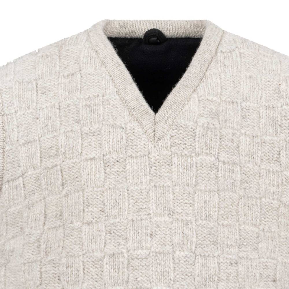 Kunst Und Magie Herren Strick Pullunder V-Neck aus Wolle mit warmen Fleecefutter Heißer Verkauf