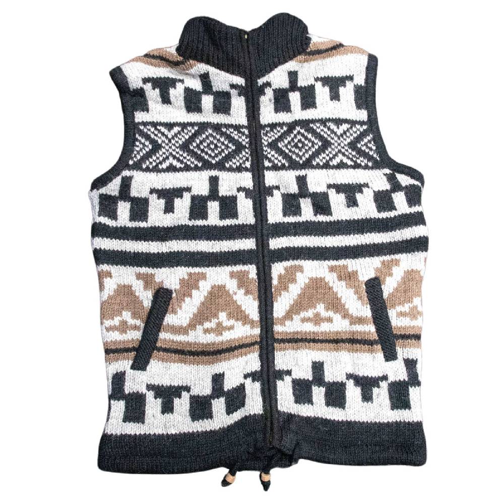 Kunst Und Magie Kunst und Magie Unisex Strickweste aus Wolle mit warmen Fleecefutter Neueste Mode