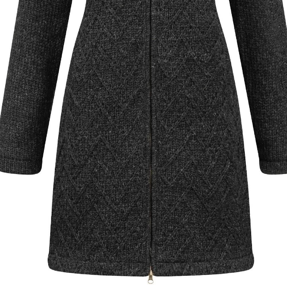 Kunst Und Magie Klassische Damen Strickjacke Kurzmantel Winter Mantel Wolle Jacke mit Fleecefutter und Kapuze Riesige Ersparnisse