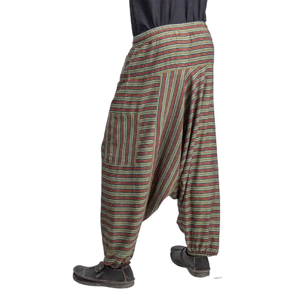 Kunst Und Magie Kunst und Magie Bunte Unisex Aladin Haremshose Wellnesshose Wohlfühl Hose Kostenlose Rückgabe