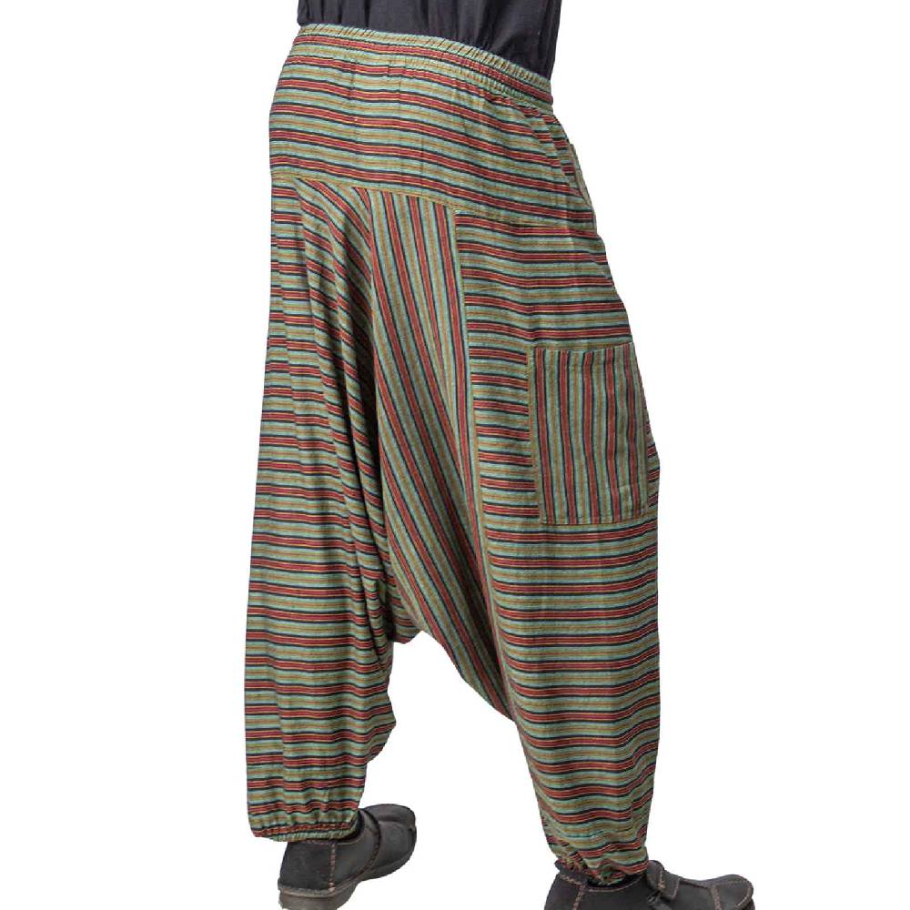 Kunst Und Magie Kunst und Magie Bunte Unisex Aladin Haremshose Wellnesshose Wohlfühl Hose Kostenlose Rückgabe