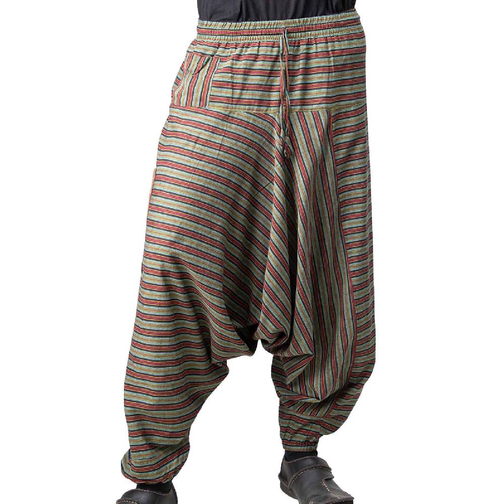 Kunst Und Magie Kunst und Magie Bunte Unisex Aladin Haremshose Wellnesshose Wohlfühl Hose Kostenlose Rückgabe