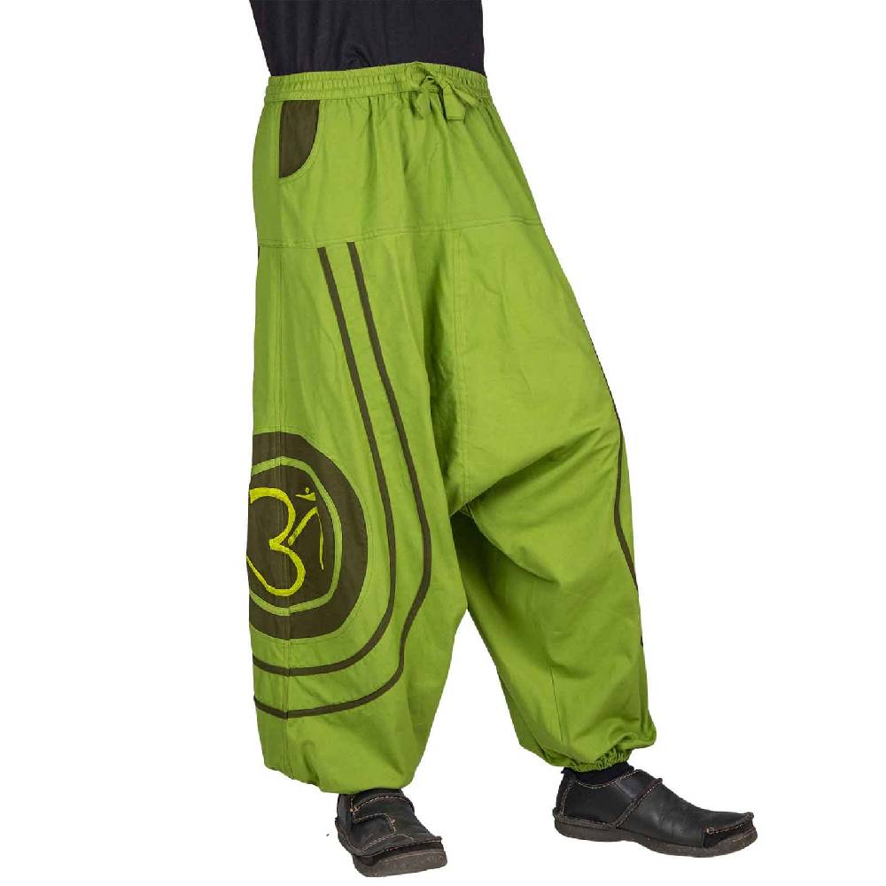 Kunst Und Magie Unisex Psy Baggy Pants Hippie Hose Goa Baumwoll Cargo Haremshose OM Begrenzte Freigabe