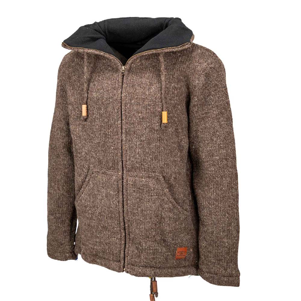 Kunst Und Magie Klassische Strickjacke Wolle Jacke mit Hochkragen Fleecefutter Letzter Tag