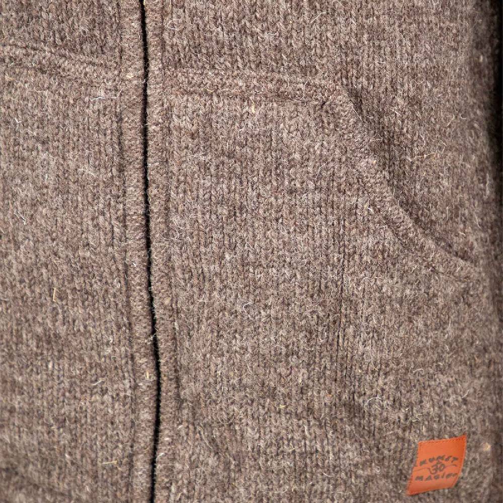 Kunst Und Magie Klassische Strickjacke Wolle Jacke mit Hochkragen Fleecefutter Letzter Tag