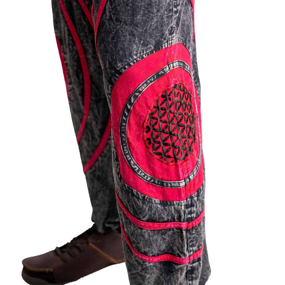 Kunst Und Magie Hose Blume des Lebens Goa Cargo Hose Hippiehose Pluderhose Haremshose Flower of Life Baggy Unisex Bis zu 60% Rabatt