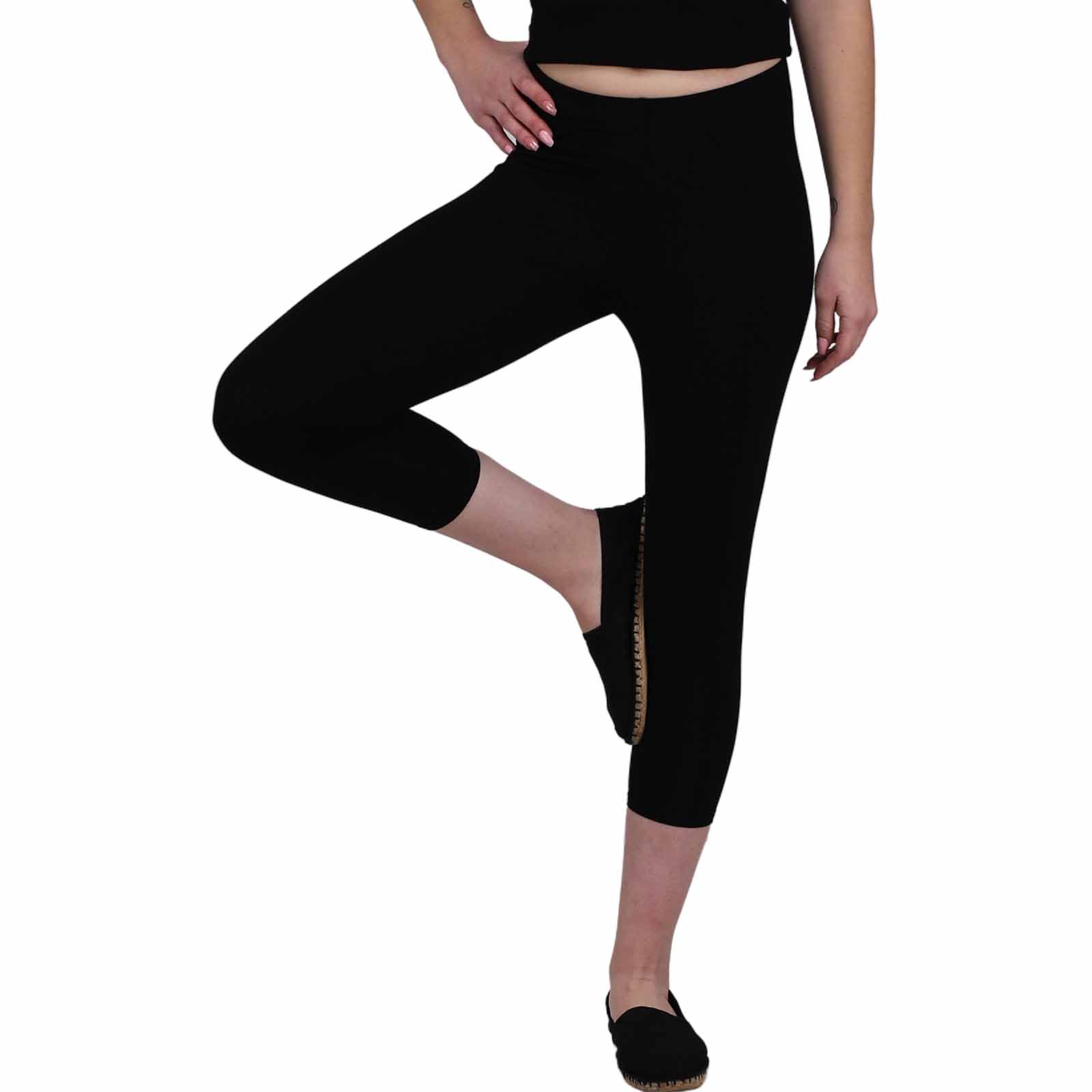 Kunst Und Magie Kunst und Magie Damen Yoga Leggings Atmungsaktive Wellnesshose Yogahose 3/4 Fabrikladen