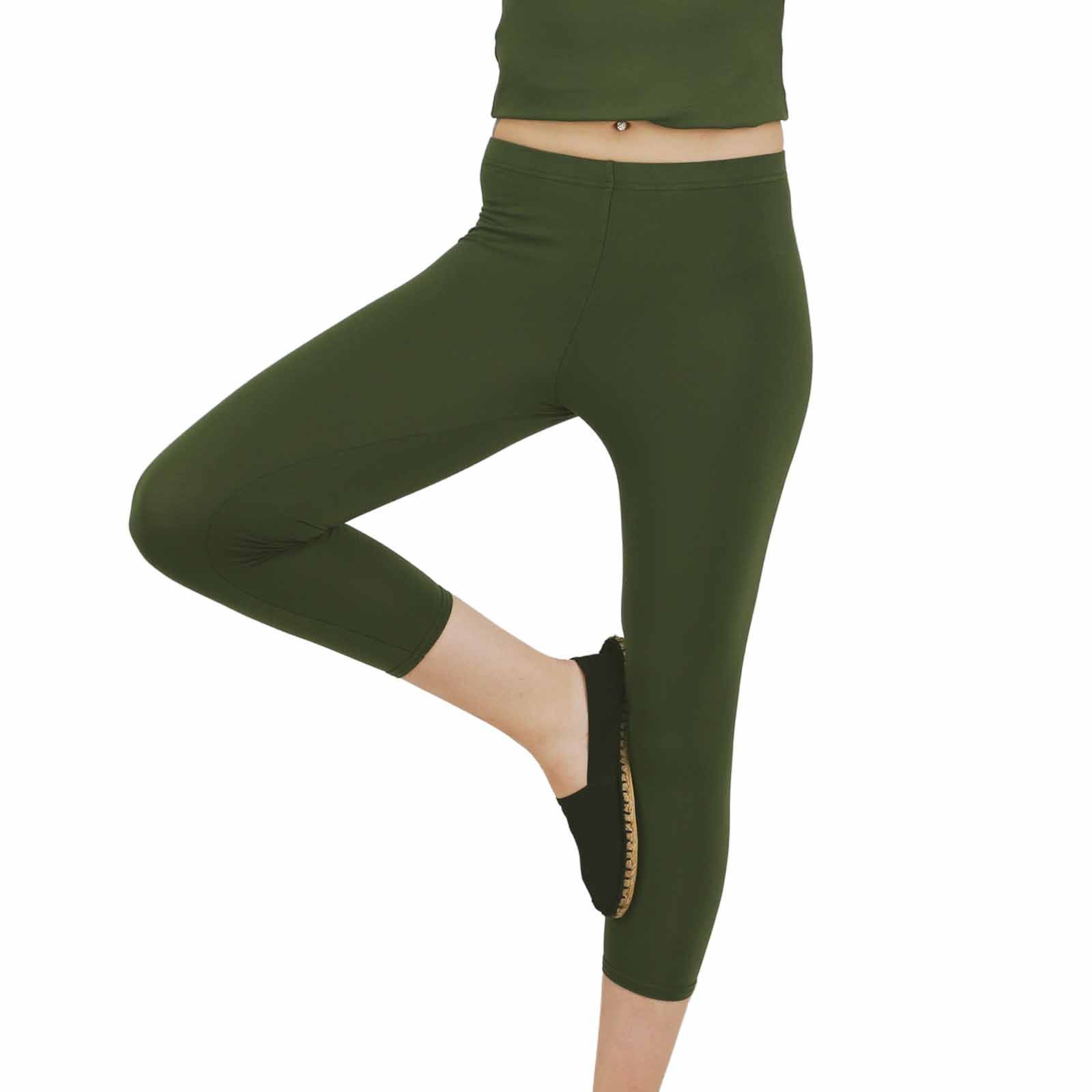 Kunst Und Magie Kunst und Magie Damen Yoga Leggings Atmungsaktive Wellnesshose Yogahose 3/4 Begrenzt auf 3 Tage