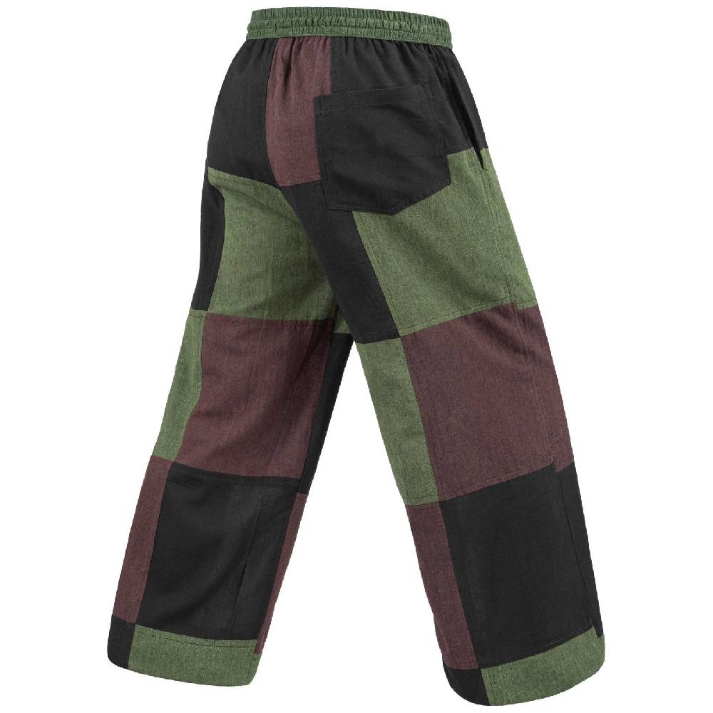 Kunst Und Magie Kunst und Magie Bunte Patchwork Freizeit Hose Baumwolle - Unisex Hippiehose Nachhaltig 2025